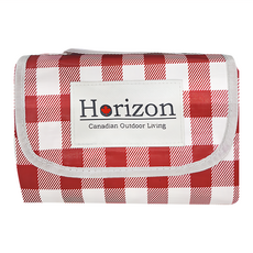 Horizon 天際線 法式格紋款防潮野餐墊 920g, 巴洛克紅白格
