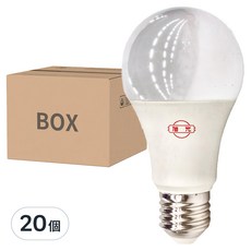 旭光 LED高效能球泡 8w, 20個, 燈泡色