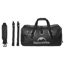 Naturehike 挪客 行旅乾濕分離防水駝包行李袋 + 束帶2個 + 肩帶, 黑色