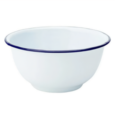 Utopia 琺瑯餐碗 藍色 12cm 耐熱270度, 1個