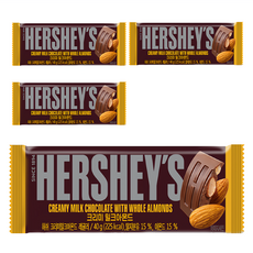 HERSHEY'S 好時 牛奶巧克力 杏仁夾餡風味, 40g, 4片
