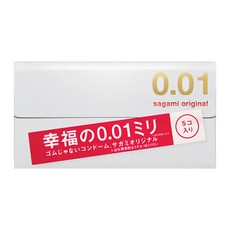 SAGAMI 相模 元祖 0.01 PU 保險套 55*170*0.01mm, 5片, 1盒