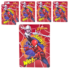MARVEL 漫威 SPIDER-MAN 蜘蛛人 雙面墊板 MPDU40-1 6個, 紅色