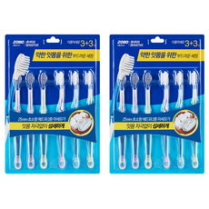 2080 舒敏雙層細毛牙刷組, 2組, 6支