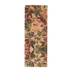 CLESIGN Eco Cork Yoga Mat 軟木瑜珈墊 68x185cm 100%軟木+天然橡膠, Nature's Jungle 棕色, 1個