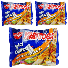 NISSIN 日清 炒麵 辣雞 SPICY CHICKEN, 3包