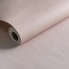 WE CHAMP 環保無紡布自黏式壁紙 WTB-796, 素色壓紋藕粉