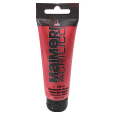 MaIMeRI 美利 壓克力顏料 原紅色, 75ml, 1色