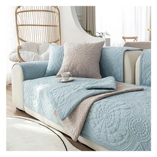 好物良品 中式古典系列全棉沙發墊組 立體防滑耐磨刺繡