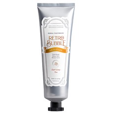 RETRO BUBBLE 去漬防護草本無氟牙膏 皇家伯爵茶, 100g, 1條