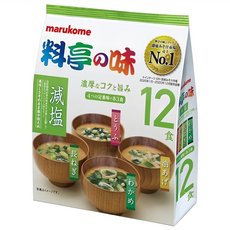 marukome 丸米 料亭12食味噌湯 減鹽, 183g, 1包