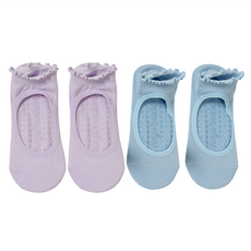 NICOFUN 愛定做 捲捲花邊防滑瑜珈襪 女襪 FYK23YOGA02 64g