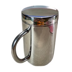 A-OK 美式直型杯 附蓋 360cc #304 18-8 不銹鋼, 銀色, 1個