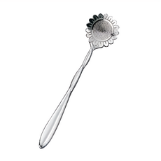 SALUS 佐藤金屬 花朵系列 湯匙 125mm 向日葵 1個, 向日葵 銀色