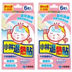 KOBAYASHI 小林製藥 小林退熱貼 嬰兒用, 6片, 2盒