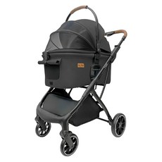 Ni Pet 樂派特 分離式寵物推車 Plus T100, 1個, 曜石黑
