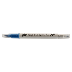Pentel 飛龍文具 Brush Sign Pen Twin 雙頭柔繪筆 SESW30C-T - 10支裝, 1色, 1盒