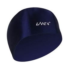 LANE4 羚活 萊卡泳帽 女用款, 深藍印白, 1個