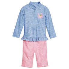 playshoes 抗UV長袖防曬防寒兒童連身泳裝-螃蟹 可愛造型 舒適親膚