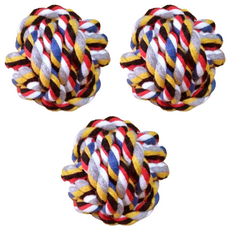 寵物夢工廠 棉繩球玩具, 顏色隨機, 3個