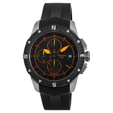 TISSOT 天梭 男款 運動計時機械膠帶錶 T0624271705701 44mm