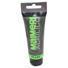 MaIMeRI 美利 壓克力顏料 螢光綠, 75ml, 1色