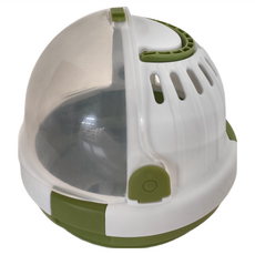 Carno 卡諾 UFO造型倉鼠外出籠 手提便攜 180°大前景天窗, 青苔綠, 1個