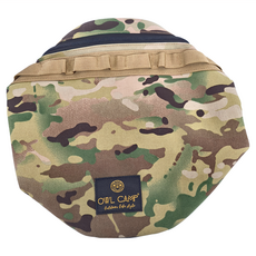 OWL CAMP 多地迷彩圓桶收納包 27 x 19cm 330g, 迷彩, 1層, 1個