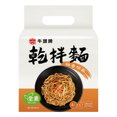 牛頭牌 乾拌麵椒香胡麻 116g, 4包