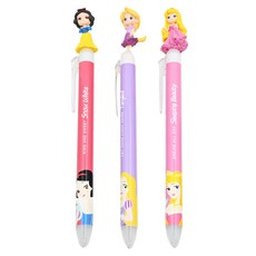 Heemangnote Disney 迪士尼 公主造型黑色原子筆組 C款, 混和顏色, 1組