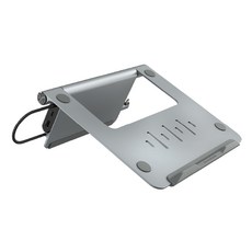 ADAM elements 亞果元素 CASA Hub Stand USB-C 筆記型電腦支架集線器, 灰色, 1個