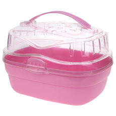 Canary 小公主簡便式外出提籃 BE-S08 寵物外出籠 倉鼠/兔子/天竺鼠適用 輕便透氣, 粉色, 1個