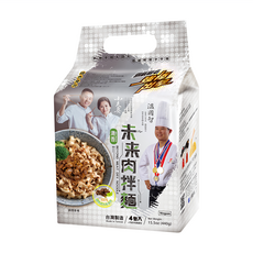 小夫妻拌麵 未來肉乾拌麵 清香, 4包