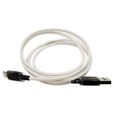 Avier One Step Ocean Refine USB-A - Lightning 充電傳輸線, 1.2m, 白色 + 黑色, 1條