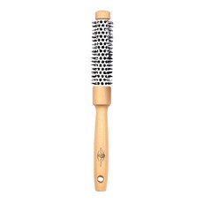 Braun Wettberg 珀薇 德國製 FSC原木珠珠纖維熱塑捲髮梳 35mm, 原木色, 1支