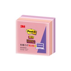 3M Post-it 利貼 狠黏便條紙, 654-4SS-MC-7, 360張, 1組