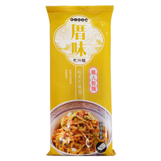 厝味 乾拌麵 稻禾牛味香 雙花粗麵, 1包