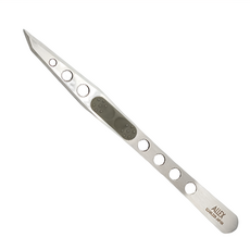 ALLEX 林刃物 精密鑷子 斜平 高品質不鏽鋼 絕佳密合度 橡膠舒適握柄, 銀色, 1個