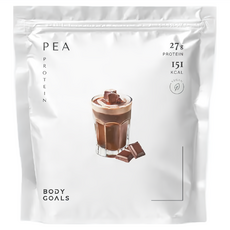 BODY GOALS 全素多效豌豆蛋白飲 PRO大包裝 醇黑可可, 1000g, 1包
