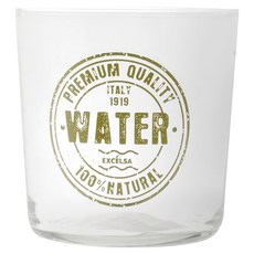 EXCELSA 復古寬口玻璃杯 直徑 8.5 x 9cm 370ml, Clear, 1個