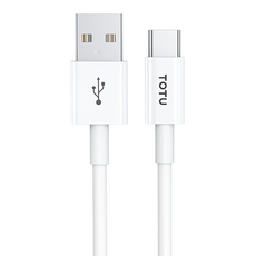 TOTU 拓途 Type-C充電線 1m CB-1系列 快充傳輸線, 白色, 1條