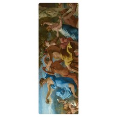 sugarmat 頂級加寬PU瑜珈墊, 1個, 狂歡酒神節慶