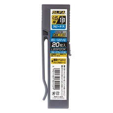 OLFA 美工刀片 LBSP20K 急速黑刃 Set 20片 銳角研磨 氟素加工 附夾套, 1個