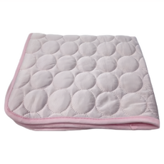 寵物夏季冰絲涼墊 粉紅色 尼龍+聚酯纖維, 1個