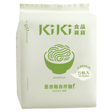 KiKi 食品雜貨 蔥香陽春拌麵 100g, 5包
