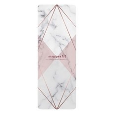 MAGIPEA 美極品 PU 瑜珈墊 防滑抓地力強, 玫瑰大理石, 1個