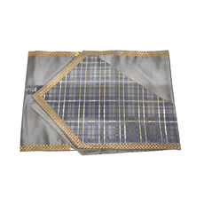 J&N 摩斯現代典雅檯布 灰色, 34 x 200cm, 1個