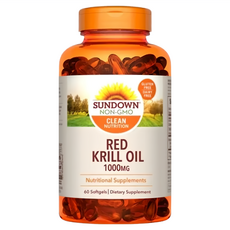 SUNDOWN NATURALS 日落恩賜 南極磷蝦油 1000mg 軟膠囊, 1套, 60顆