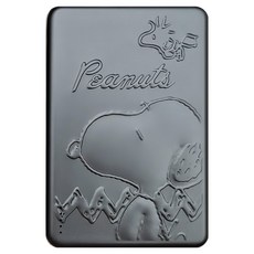 PEANUTS 史努比 浮雕系列 PD磁吸無線充行動電源 20W 10000mAh, PSN-141, 微笑款 深灰色