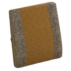 JINDACHI 金大器 日式和風立體腰靠墊 紙纖透氣材質四季皆宜, 日本古花 黑色